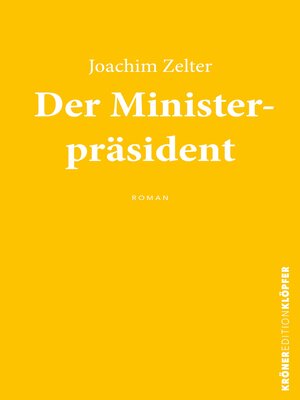 cover image of Der Ministerpräsident